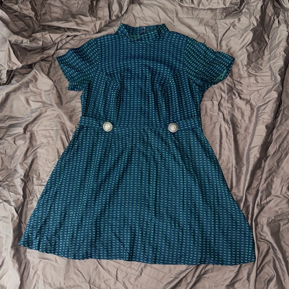 ModCloth Vintage Style High Neck Above the Knee Dress